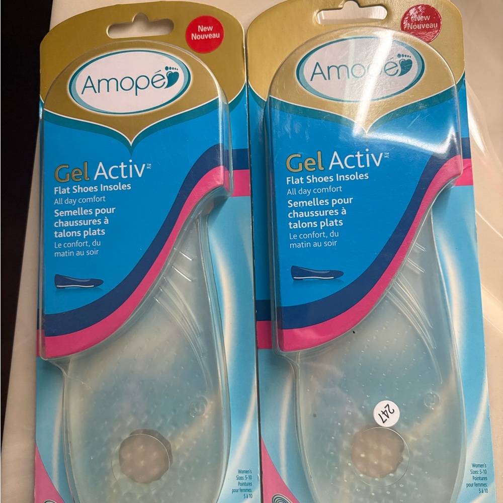 Amope Gel Activ Flat Shoes Insoles - Blue